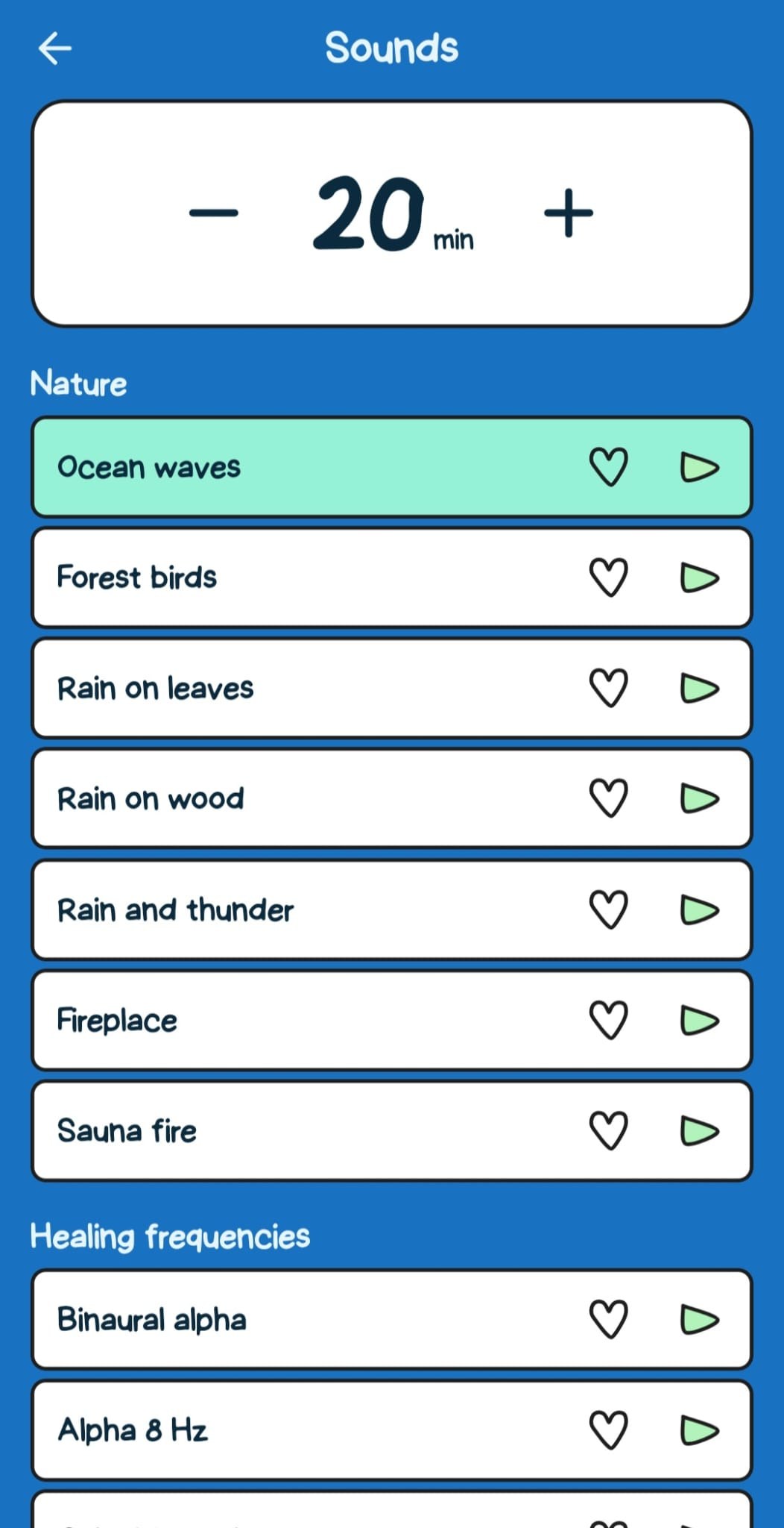 The Peaceful sound library